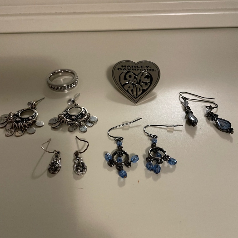 Assortment of ladies biker chic jewelry
